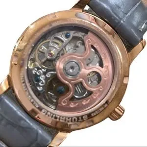Stuhrling grey leather banded/Rose Gold & mother of Pearl face ladies watch Stuhrling Original | Accessories | Stuhrling Grey Leather  main image 4
